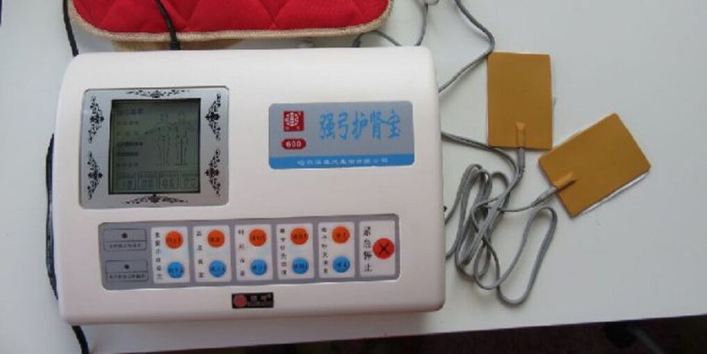 Mobile device for the treatment of prostatitis.