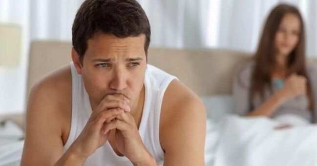 The symptoms of prostatitis force a man to avoid sexual intercourse. 